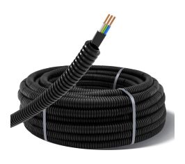 Электротруба гофрированная с кабелем