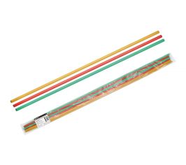 Трубки термоусаживаемые не поддерживающие горение, с клеевым слоем, набор 3 цвета (красный, желтый, зеленый) по 3 шт. ТТкНГ(3:1)