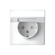 Розетка ArtGallery 16А IP20 с заземл. защ. шторки с крышкой механизм бел. SE GAL000146