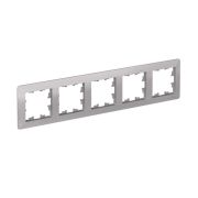 Рамка 5-м AtlasDesign Air алюм./дым. черн. SE ATN220305