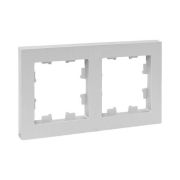 Рамка 2-м Эпика пластик алюм. EKF UP1-FPA-02