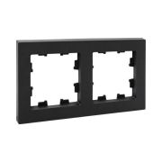 Рамка 2-м Эпика пластик черн. EKF UP1-FPB-02