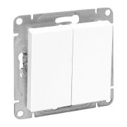 Выключатель 2-кл. СП Эпика механизм бел. EKF UP1-SWW-20