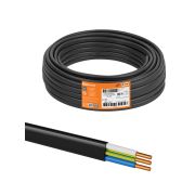 Кабель ВВГ-П нг(А)-LS 3х1,5 ок(N, PE)-0,66 ГОСТ (5м) TDM