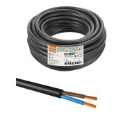 Провод ПВСмб 2х0,75 (20м), черный Народный