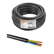 Провод ПВСмб 3х1,5 (20м), черный Народный