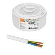 Провод ПВСмб 3х1 (50м), белый Народный