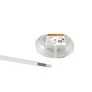 Шнур ШВВП 2х0,75 ГОСТ (20м), белый TDM
