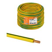Провод ПуВнг(А)-LS 1х1,0 ГОСТ (800м), желто-зеленый TDM