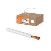 Провод ПуГВ 1х0,75 ГОСТ в коробке (200м), белый TDM