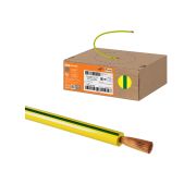 Провод ПуГВ 1х2,5 ГОСТ в коробке (100м), желто-зеленый TDM