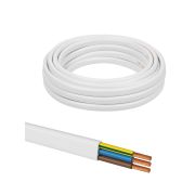 Провод ПГВВП 3х1 ГОСТ (5м), белый TDM