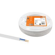 Провод ПГВВП 2х1,5 ГОСТ (10м), белый TDM