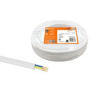 Провод ПГВВП 3х1,5 ГОСТ (50м), белый TDM