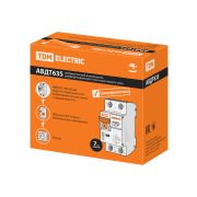 Автоматический Выключатель Дифференциального тока селективного типа АВДТ 63S 2P(1P+N) C32 100мА 6кА тип АС TDM