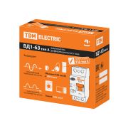 Устройство защитного отключения ВД1-63 2Р 40А 30мА тип А TDM