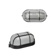 Светильник НПБ1402 черный/овал с реш. 60Вт IP54 TDM