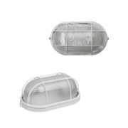 Светильник НПБ1202 белый/овал с реш. 100Вт IP54 TDM