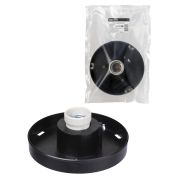 Корпус НТУ плоский (байонет 145, поликарбонат, черный) TDM