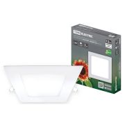 Светильник ультратонкий встраиваемый светодиодный «Даунлайт» квадрат СВО (белый) 12 Вт 6500К TDM