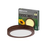 Светильник накладной светодиодный круг «Даунлайт» СПО (венге) 18 Вт 225*32 мм 3000К TDM