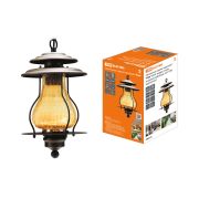 Светильник садово-парковый «Рим» 60 Вт, подвес, алюм., янтарное/кофейный, Е27, TDM