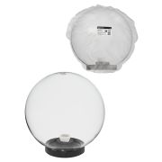 Светильник НТУ 03-100-301 шар d=300 мм IP54 (прозрачный ПММА, основание плоское ПК 145, Е27) TDM