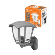 Светильник садово-парковый «СИТИ» НБУ 07-60-001 У1 4-х гранник настенный вверх серый TDM