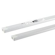 Алюминиевый профиль накладной 1506 (2 м), матовый рассеиватель, 2 заглушки, 4 крепежа TDM