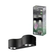 Светильник настенный LED, Дуэт, 4х3 Вт, 3000 К, L200 мм, алюм./черн., вверх/вниз, IP65, TDM