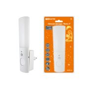 Ночник-фонарь «Люкс 3», 1х0,5 Вт + 2LED, 70 лм/Вт, Li-Ion 250 мАч, дат. освещ. и  движ., 220 В, TDM