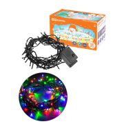 Гирлянда новогодняя  светодиодная, СГ 200 З, 220 В, зеленый шнур, многоцветная, 10  м, 8 режимов TDM