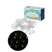 Гирлянда светодиодная «Снежинки» 50LED, 5м, 8 режимов, многоцвет., прозр. шнур, 250 В, TDM