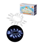 Гирлянда светодиодная «Прищепки» 3 м, 15LED, белый, 8 режимов, 250 В, IP20, TDM