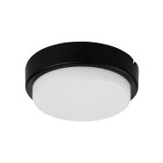 Светодиодный светильник LED ДПП 2902 12Вт 990 лм 4000К IP65 чёрный круг160*48 мм с датчиком Народный