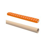 Труба гладкая жесткая ПВХ d 16 (104 м) длина 2 м индивид. штрихкод, «ЭКО» сосна TDM