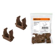 Крепеж-клипса для трубы 25 мм (10шт) «ЭКО» (бук) TDM