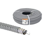 Металлорукав в ПВХ-изоляции РЗ-Ц-П 22 серый с протяжкой (25м) TDM