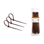 Хомут нейлоновый 4.8х300мм (венге) (25 штук) серия «ЭКО» TDM