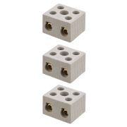 Керамический блок зажимов 30 Ампер 2 пары контактов с крепежным отверстием TDM