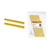 Маркер наборный - символ «B» желтый 2,5 мм2 (150 шт.) TDM