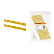 Маркер наборный - символ «L» желтый 4 мм2 (100 шт.) TDM