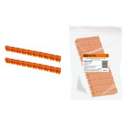 Маркер наборный - символ «3» оранжевый 6 мм2 (100 шт.) TDM