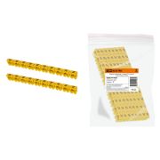 Маркер наборный - символ «N» желтый 6 мм2 (100 шт.) TDM