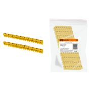 Маркер наборный - символ «A» желтый 6 мм2 (100 шт.) TDM