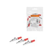 Зажим «крокодил» ЗК 15А 53мм красный (10шт) TDM