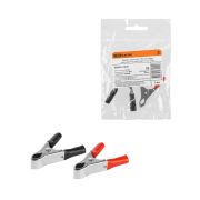 Зажим «крокодил» ЗК 10А 50мм красный/черный (1шт+1шт) TDM