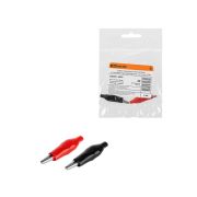 Зажим «крокодил» ЗКИ 5А 46мм в изоляции красный/черный (1шт+1шт) TDM