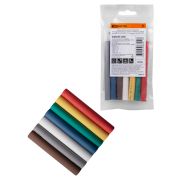 Набор трубок термоусаживаемых, не поддерживающих горение, клеевых, 7 цветов, длиной 10 см ТТкНГ(3:1) «Полицвет 7,9/2,65 TDM»