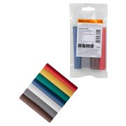 Набор трубок термоусаживаемых, не поддерживающих горение, клеевых, 7 цветов, длиной 10 см ТТкНГ(3:1) «Полицвет 12,7/4,3 TDM»